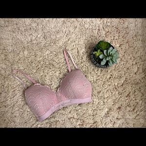 Victoria Secret Pink Lace Bra 32D